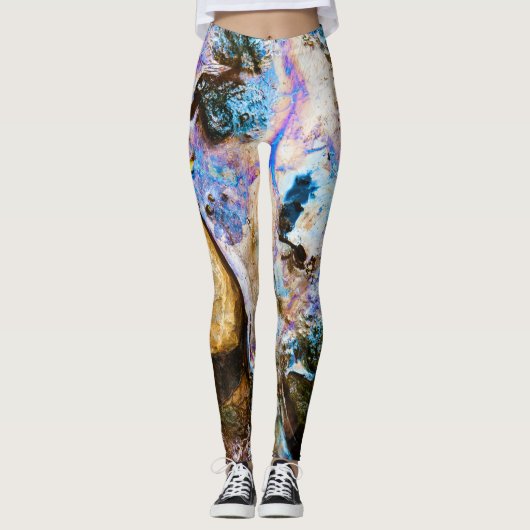 abstrakte Leggings (Vorderseite)