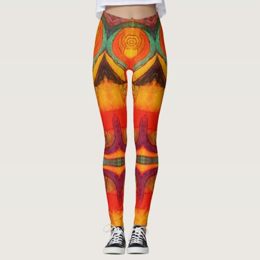 Abstrakte Leggings (Vorderseite)