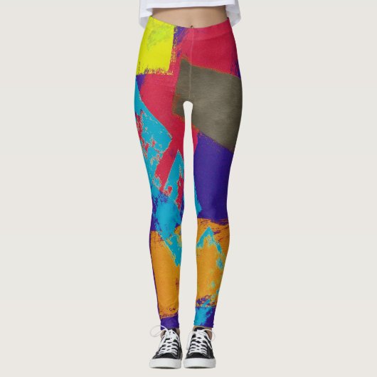 Abstrakte Leggings (Vorderseite)