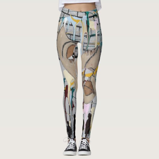 Abstrakte Leggings (Vorderseite)