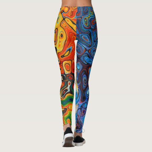 Abstrakte Leggings (Rückseite)