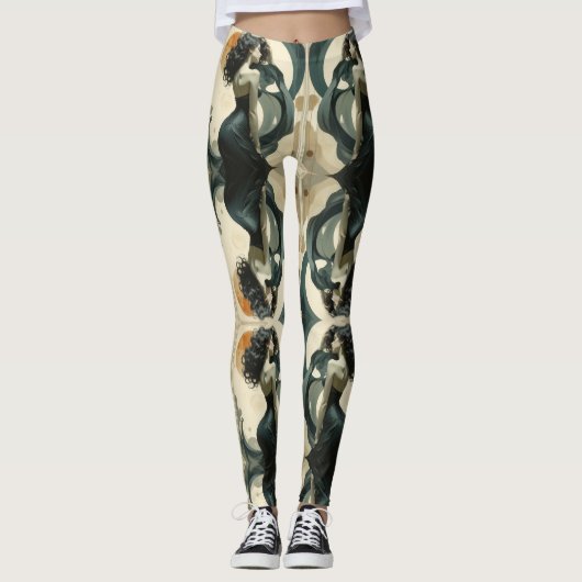 Abstrakte Leggings (Vorderseite)