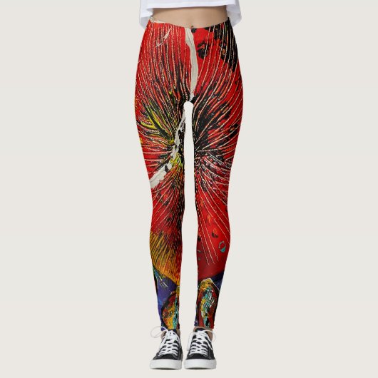 Abstrakte Leggings (Vorderseite)