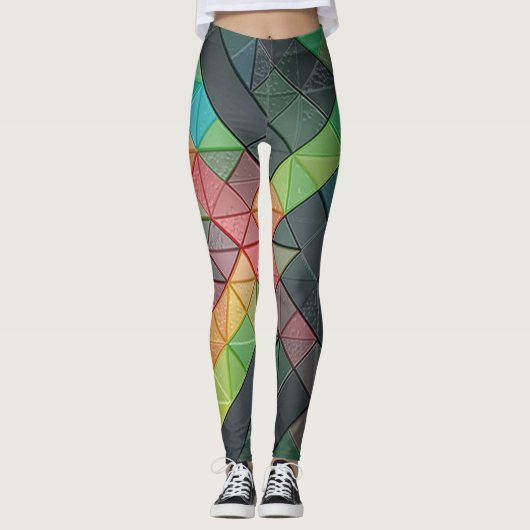 Abstrakte Leggings (Vorderseite)