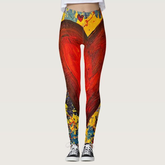 Abstrakte Leggings (Vorderseite)