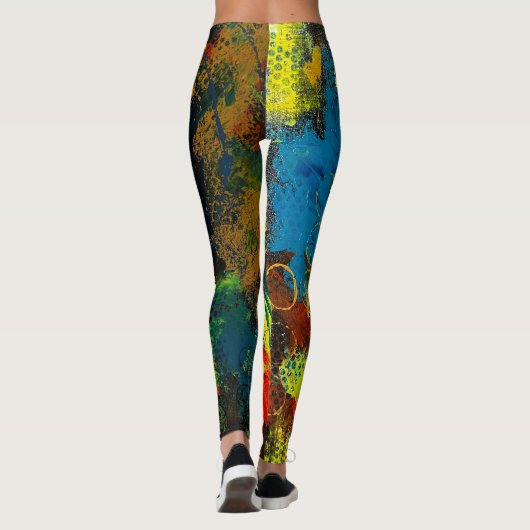 Abstrakte Leggings (Rückseite)