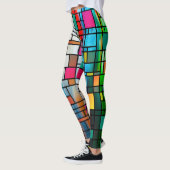 Abstrakte Leggings der modernen Art Grid (Links)