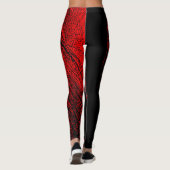 Abstrakte Leggings des Roten Horses Mane (Rückseite)
