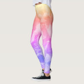 Abstrakte Leggings für gepolsterte Pastelfarben (Links)