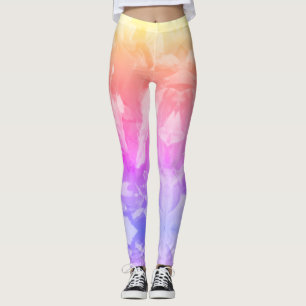 Abstrakte Leggings für gepolsterte Pastelfarben