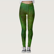 abstrakte Leggings "Galaxia Verde"