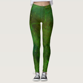 abstrakte Leggings "Galaxia Verde"