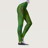 abstrakte Leggings "Galaxia Verde" (Rechts)