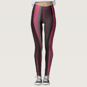 abstrakte Leggings in Rosa und Grau (Vorderseite)