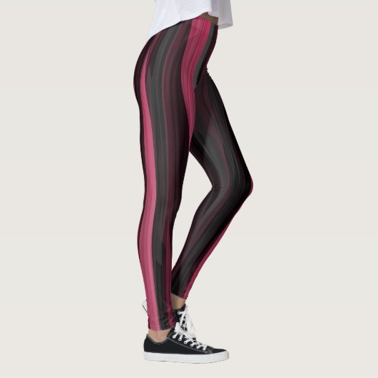abstrakte Leggings in Rosa und Grau (Rechts)