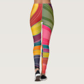 abstrakte Leggings kreisförmig drehen (Rückseite)