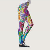 Abstrakte Leggings mit Blumenbezug (Rechts)