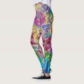 Abstrakte Leggings mit Blumenbezug (Links)