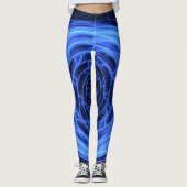 Abstrakte Leggings mit Multiprint (Vorderseite)