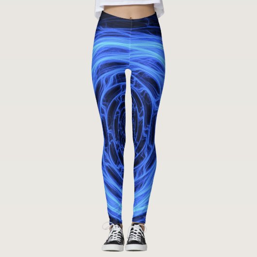 Abstrakte Leggings mit Multiprint (Vorderseite)