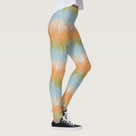 Abstrakte Leggings Streifen des orange Frühlinges