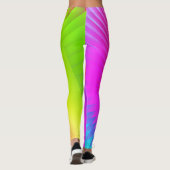 Abstrakte Leggings von Rainbow (Rückseite)