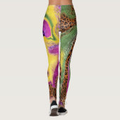 abstrakte Leggins, Leopard Leggins (Rückseite)