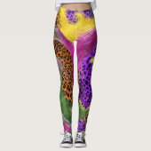 abstrakte Leggins, Leopard Leggins (Vorderseite)