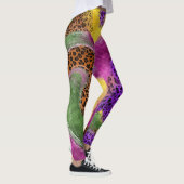 abstrakte Leggins, Leopard Leggins (Rechts)