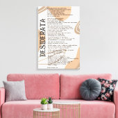 Abstrakte leichte dunkle Bräune Desiderata von Max Leinwanddruck (Insitu (Wohnzimmer))
