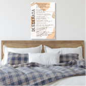 Abstrakte leichte dunkle Bräune Desiderata von Max Leinwanddruck (Insitu (Schlafzimmer))