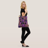 Abstrakte Leidenschaft 831 Lila Tasche (Am Model)