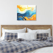 Abstrakte Leinwand (Insitu (Schlafzimmer))