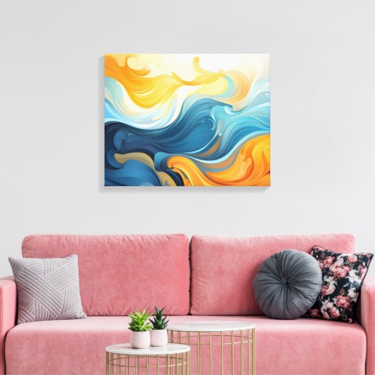 Abstrakte Leinwand (Insitu (Wohnzimmer))
