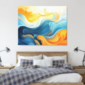 Abstrakte Leinwand (Insitu (Schlafzimmer))