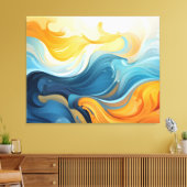Abstrakte Leinwand (Insitu (Wohnzimmer))