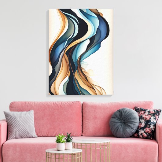 Abstrakte Leinwand (Insitu (Wohnzimmer))