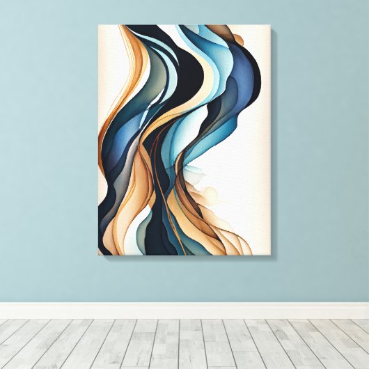 Abstrakte Leinwand (Insitu (Holzboden))