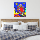 Abstrakte Leinwand (Insitu (Schlafzimmer))
