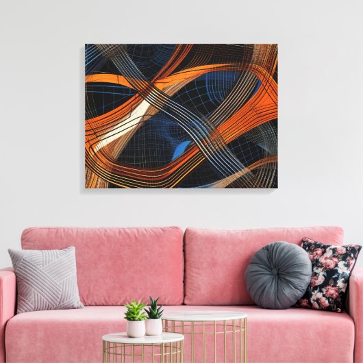 Abstrakte Leinwand (Insitu (Wohnzimmer))