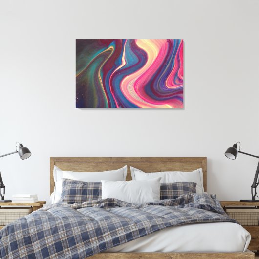 abstrakte Leinwand (Insitu (Schlafzimmer))