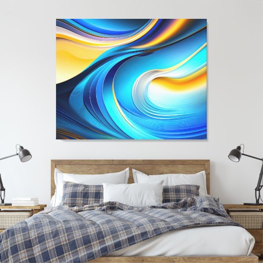 Abstrakte Leinwand (Insitu (Schlafzimmer))