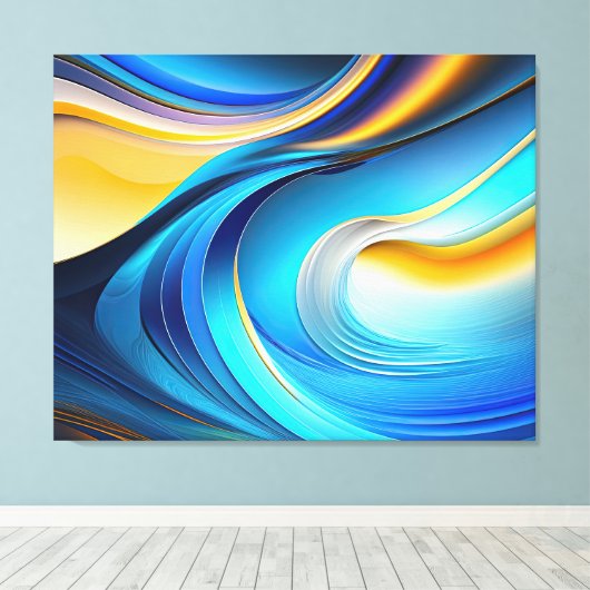 Abstrakte Leinwand (Insitu (Holzboden))