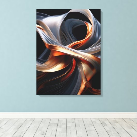 Abstrakte Leinwand (Insitu (Holzboden))