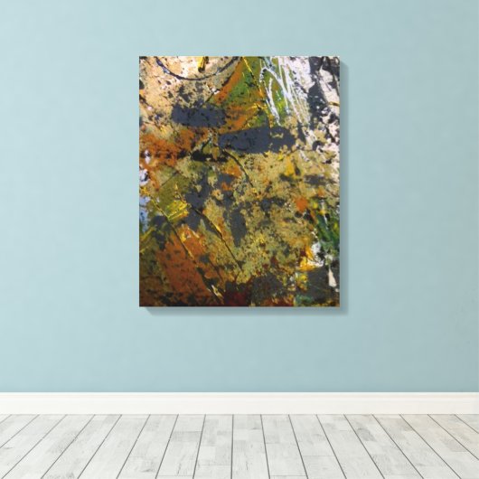 Abstrakte Leinwand (Insitu (Holzboden))