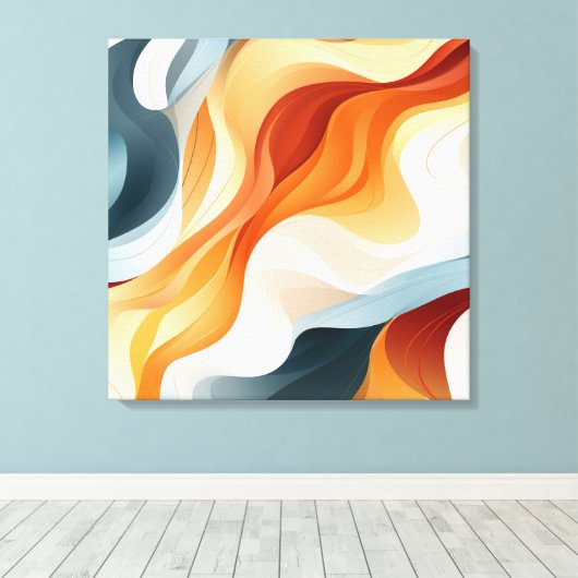 Abstrakte Leinwand (Insitu (Holzboden))