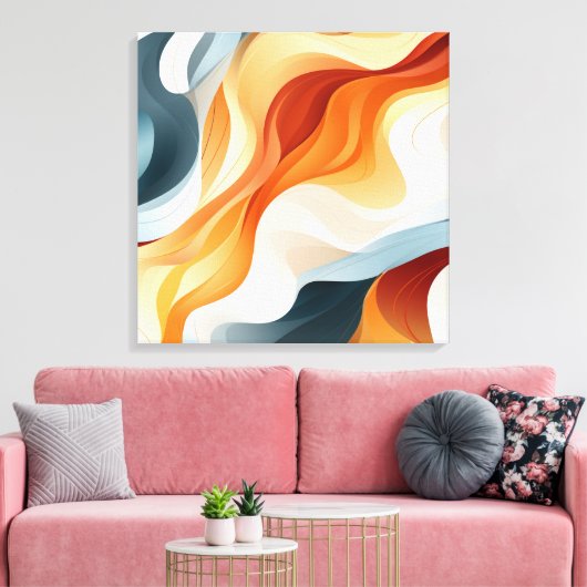 Abstrakte Leinwand (Insitu (Wohnzimmer))