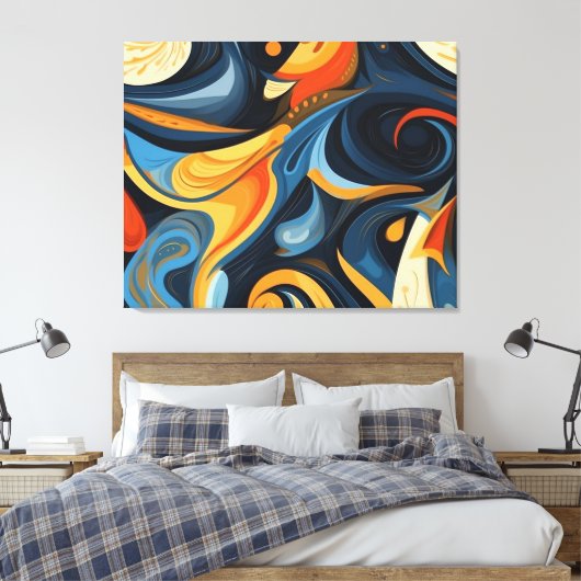 Abstrakte Leinwand (Insitu (Schlafzimmer))