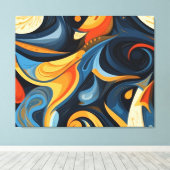 Abstrakte Leinwand (Insitu (Holzboden))