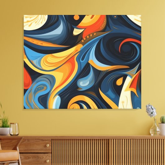 Abstrakte Leinwand (Insitu (Wohnzimmer))